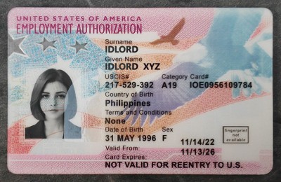 Employment Authorization Card