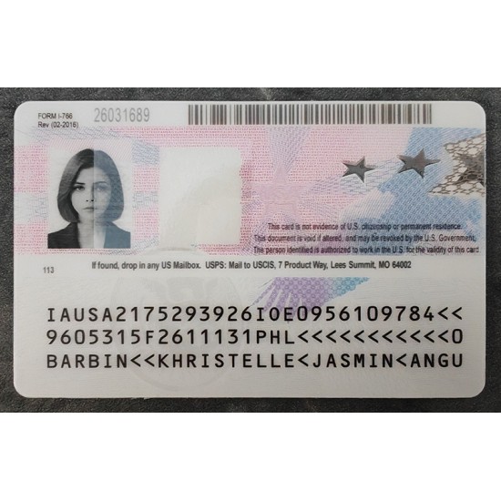 Employment Authorization Card