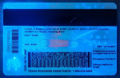 Texas Fake Dirvers Licence